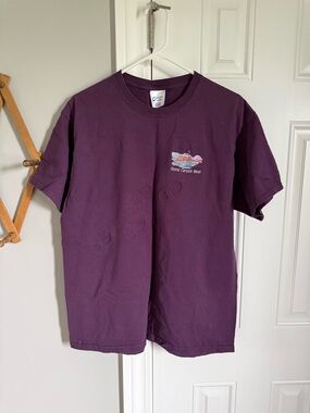 Port and Company Plum Short Sleeve Graphic Tee